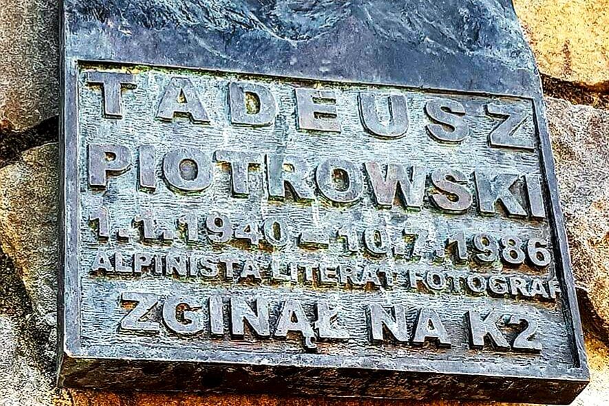 Tadeusz Piotrowski – tablica pamiątkowa