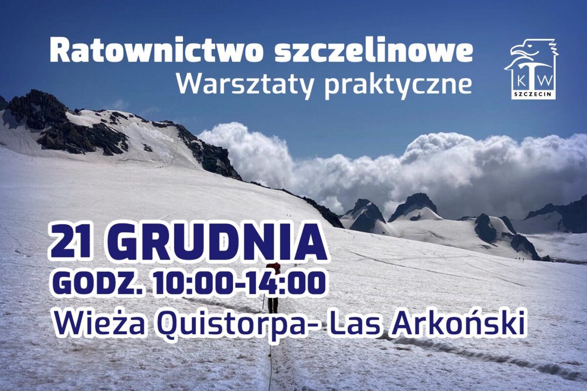 Zapraszamy na WARSZTATY: ratownictwo szczelinowe – lodowce // 21.12